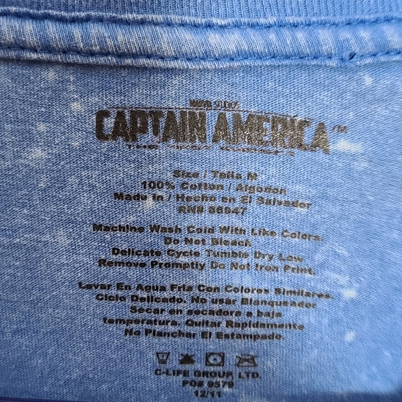 Captain America Shield Men's Shirt - Picture 2 of 3
